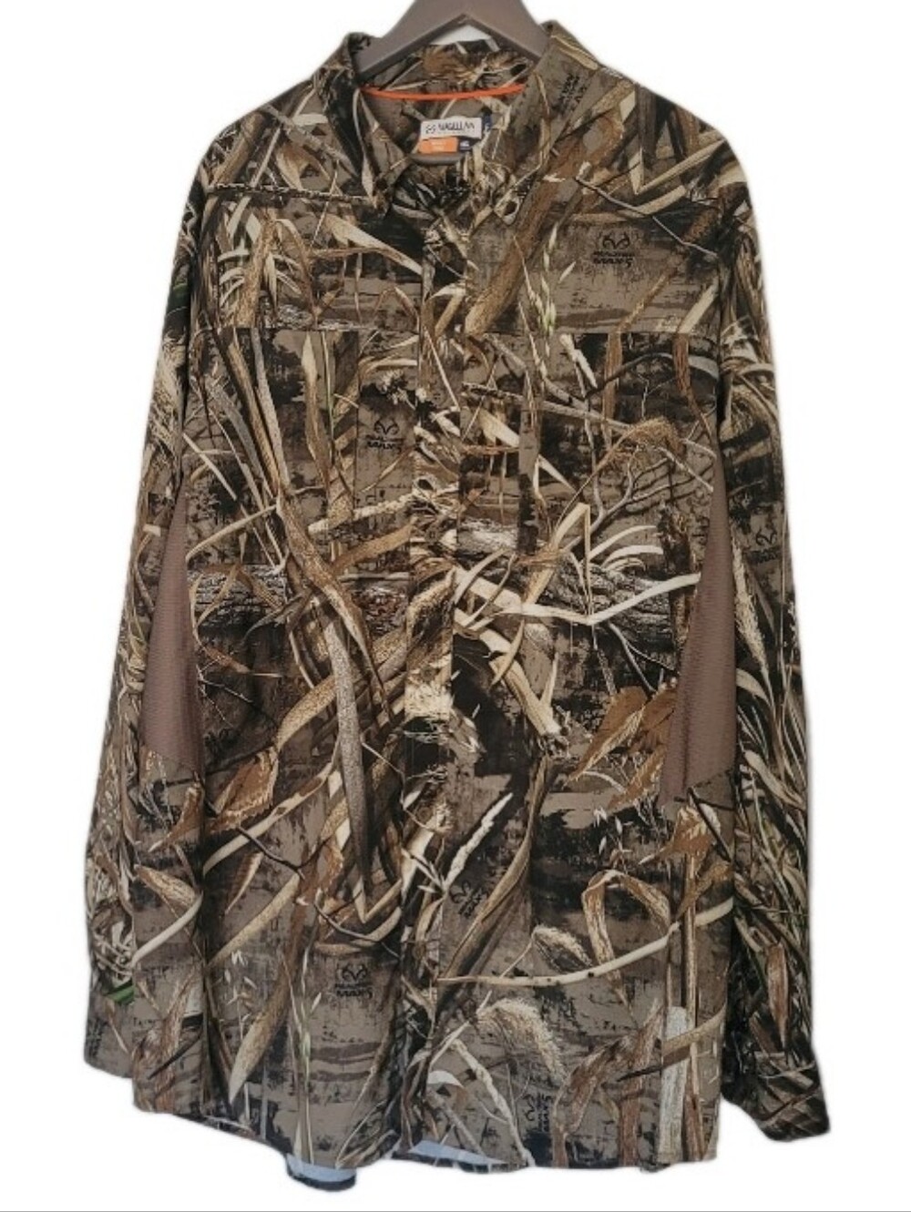 Magellan Hunting Shirt Mens 2XL Realtree Max-5 Brown Tree Camo Vented Button Up